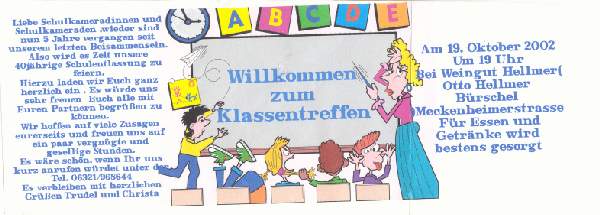 Klassentreffen "40 Jahre Schulentlassung"